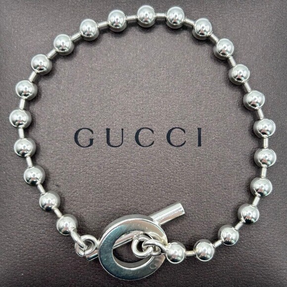 Gucci Sterling Silver Ball Chain #234607G11B - Picture 3 of 11